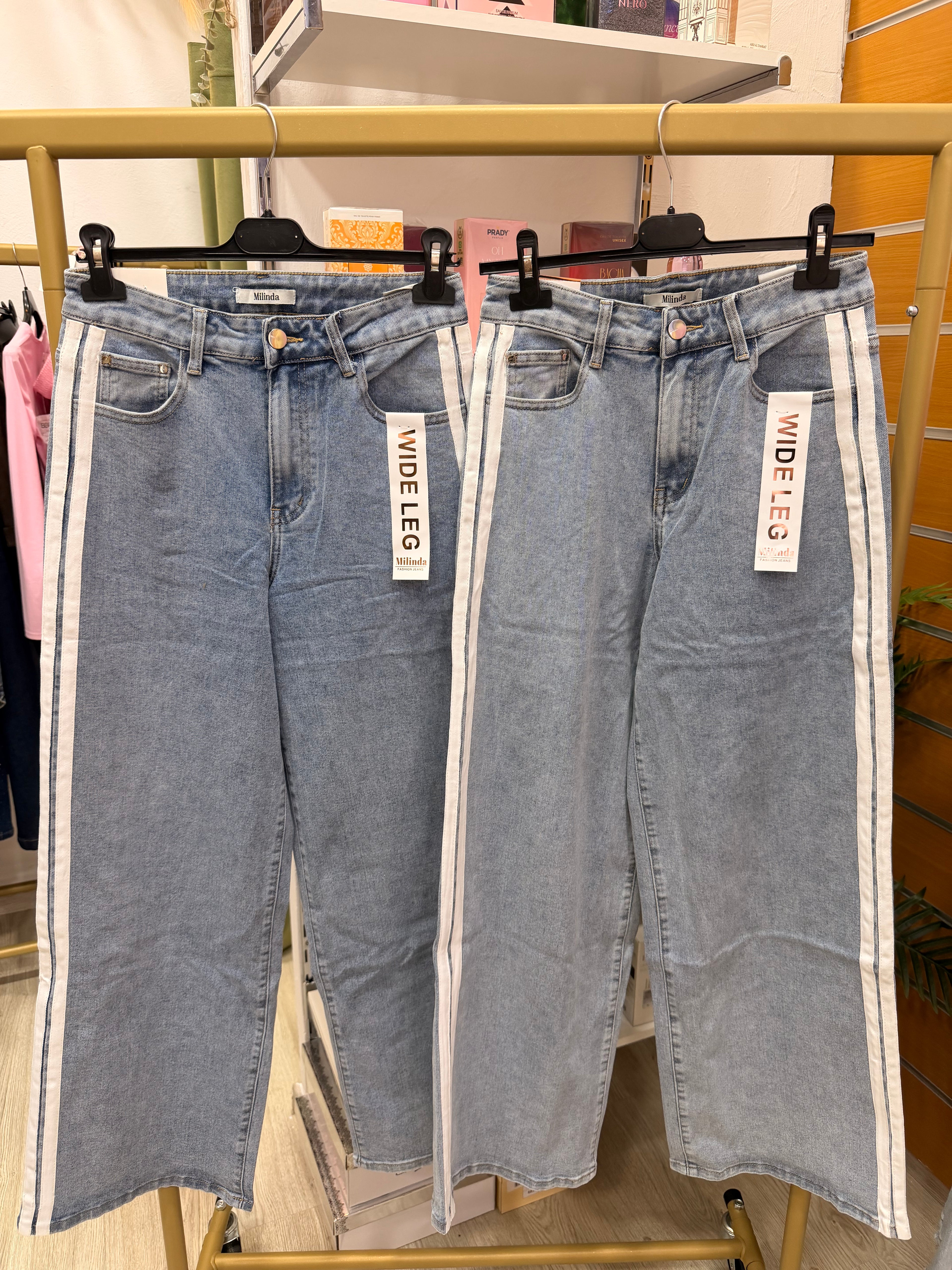 Pantalón vaquero wideleg linea