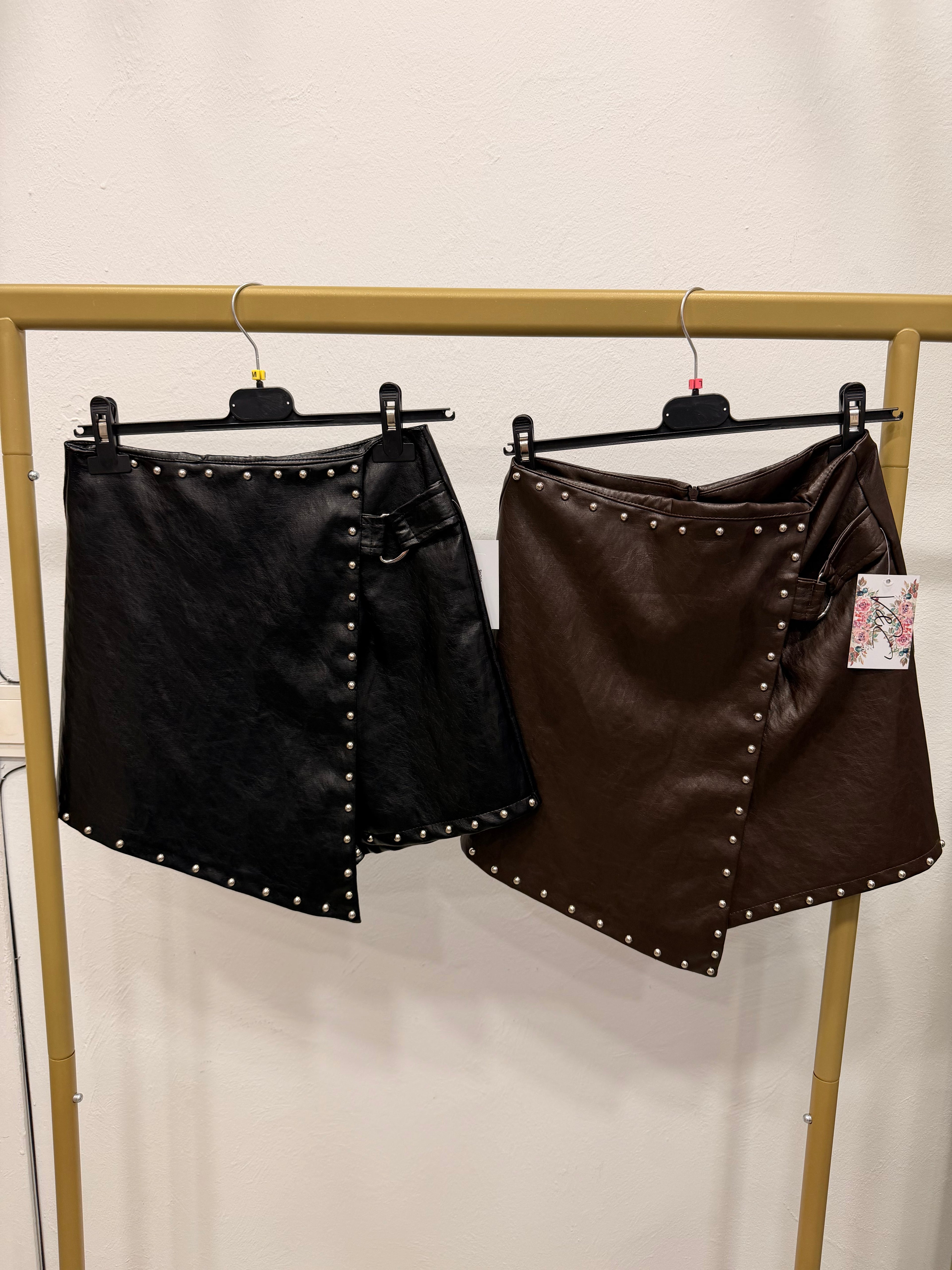 Falda pantalón polipiel